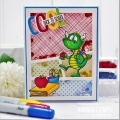 Bild 5 von Whimsy Stamps Clear Stamps - Back to School Dragons