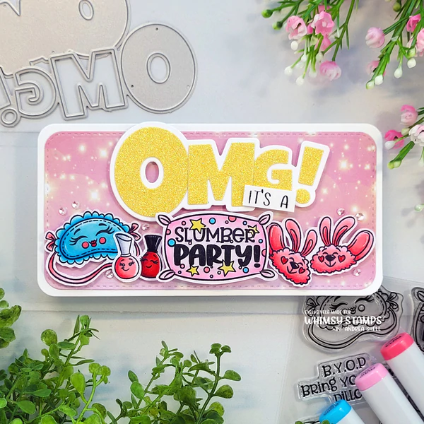 Bild 8 von Whimsy Stamps Die Stanze  -  OMG! Word and Shadow