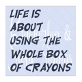 Crackerbox & Suzy Stamps Cling - Gummistempel Crayon Box