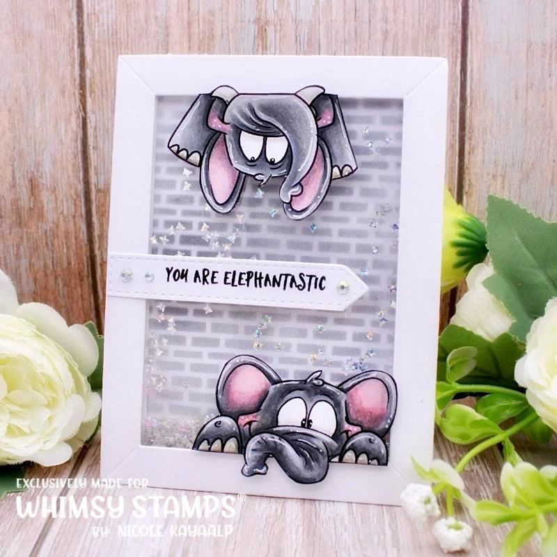 Bild 3 von Whimsy Stamps Clear Stamps  - Elephantastic - Elefanten