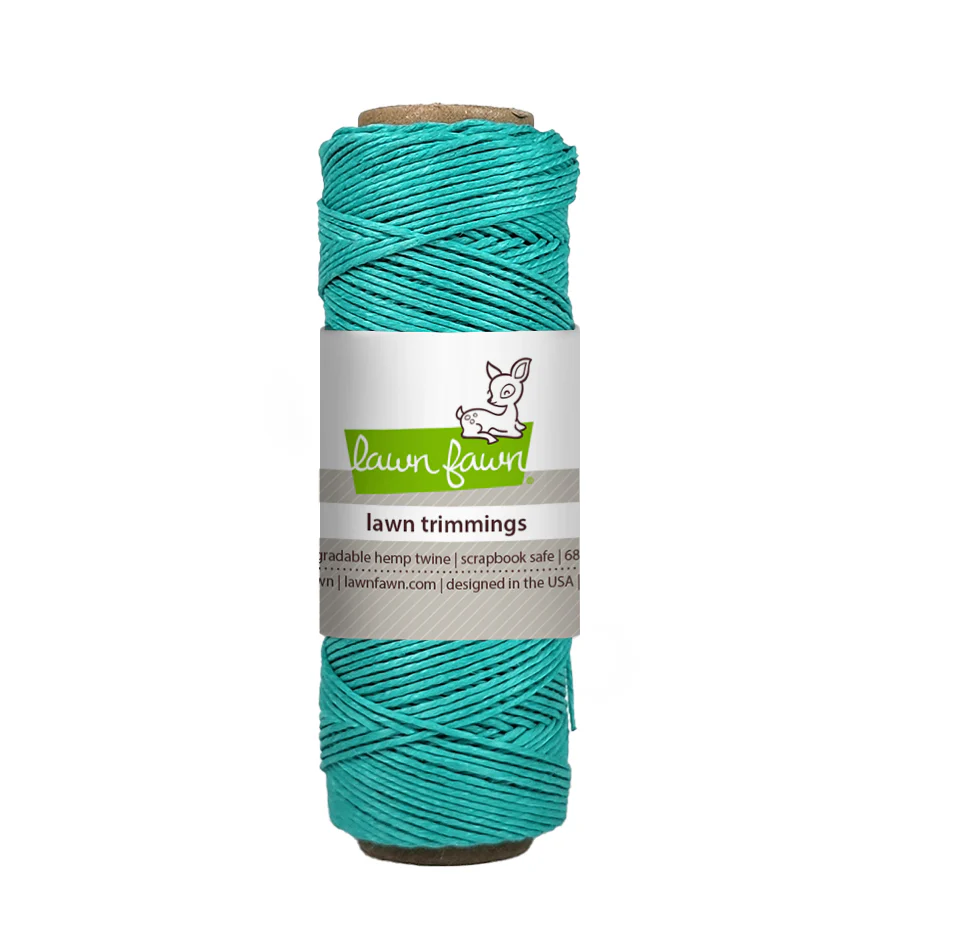 Lawn trimmings hemp twine - Hanfschnur turquoise