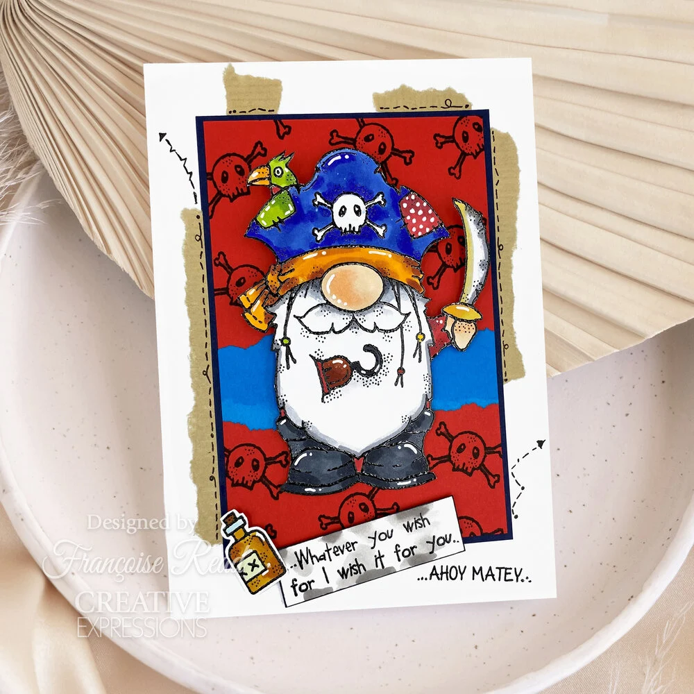 Bild 8 von Woodware Clear Stamp Singles Pirate Gnome - Pirat Gnom