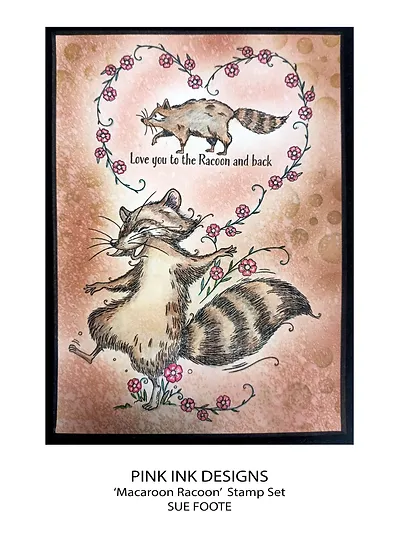 Bild 5 von Pink Ink Designs - Stempel Macaroon Racoon - Waschbär