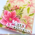 Bild 3 von Waffle Flower Poinsettia Background Stencil - Schablone Weihnachtsstern