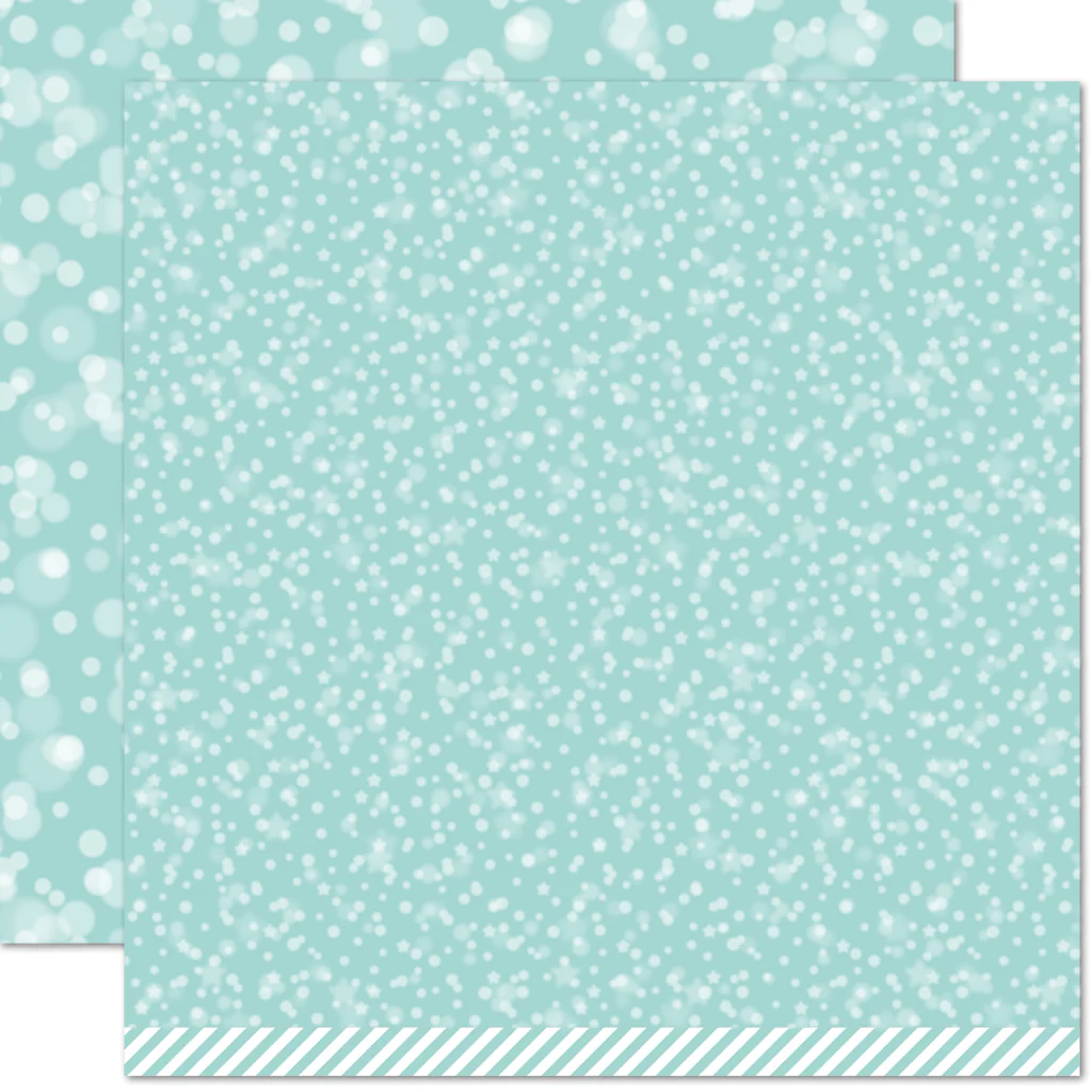 Bild 2 von Scrapbookpapier 12" - Lawn Fawn - ice blue bokeh