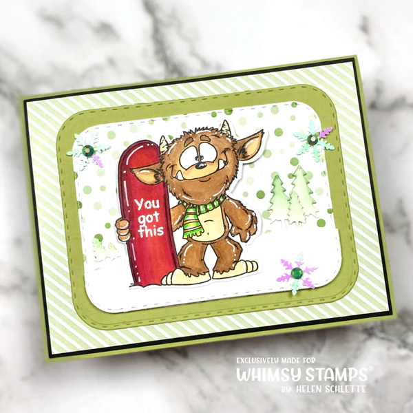 Bild 14 von Whimsy Stamps Clear Stamps  - Snow Monsters