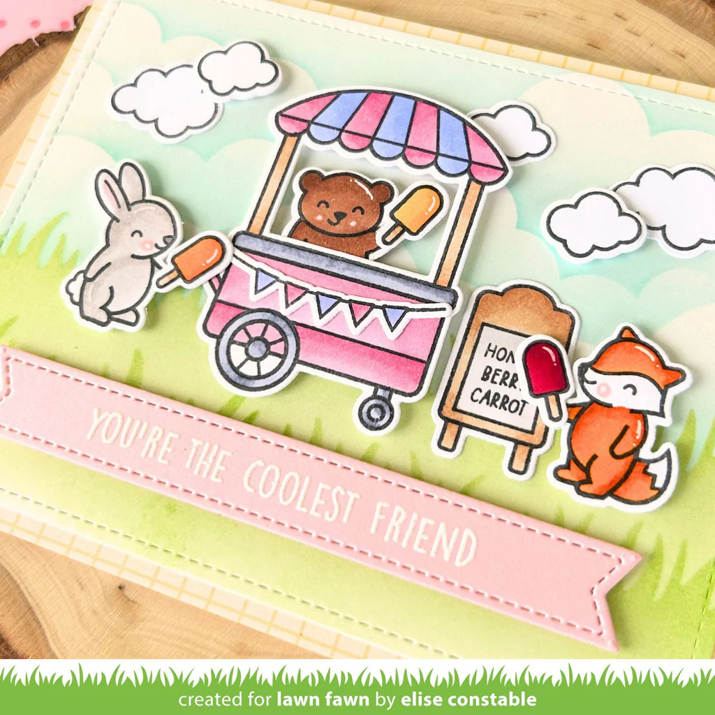 Bild 23 von Lawn Fawn Clear Stamps  - treat cart