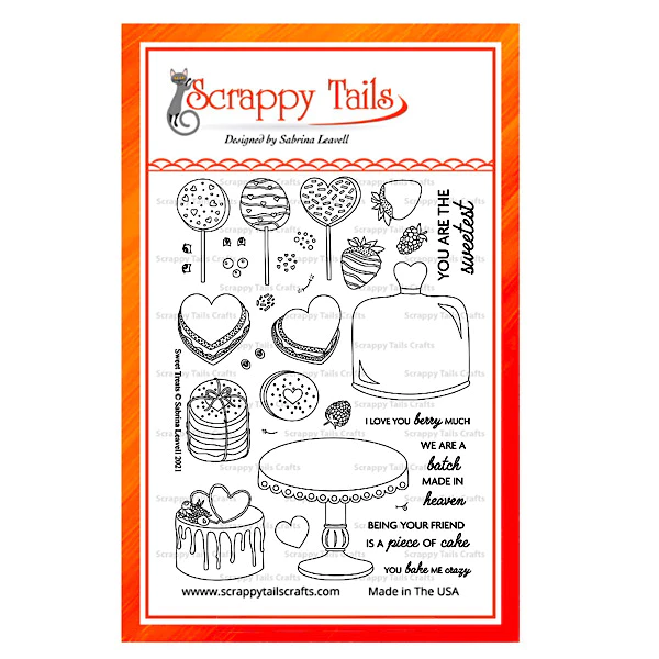 Scrappy Tails Clear Stamp-Set  - Sweet Treats