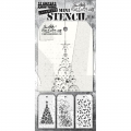 Tim Holtz Collection Schablone Mini Layering Stencil Set #62