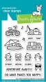 Lawn Fawn Clear Stamps  - car critters road trip add-on