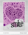 Bild 6 von Whimsy Stamps Stencil - Speckled Heart - Herz