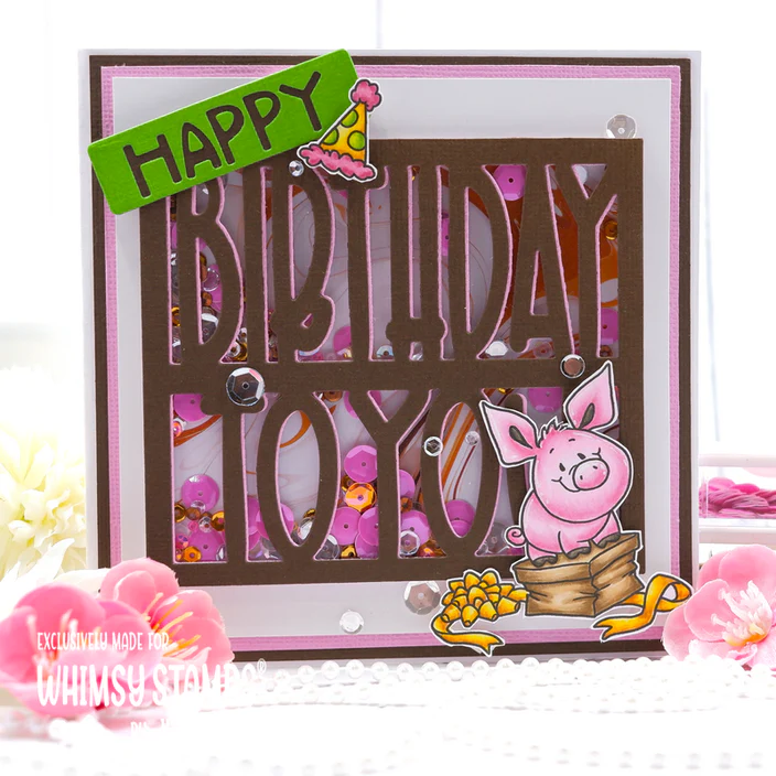 Bild 4 von Whimsy Stamps Clear Stamps - Piggies Crushed It