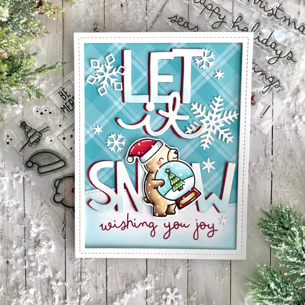 Bild 2 von Lawn Fawn Clear Stamps  - scribbled sentiments: winter