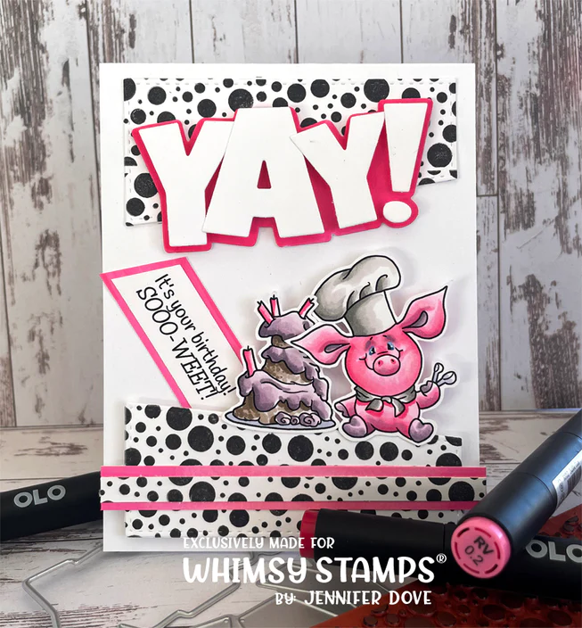 Bild 6 von Whimsy Stamps Clear Stamps - Piggies Crushed It