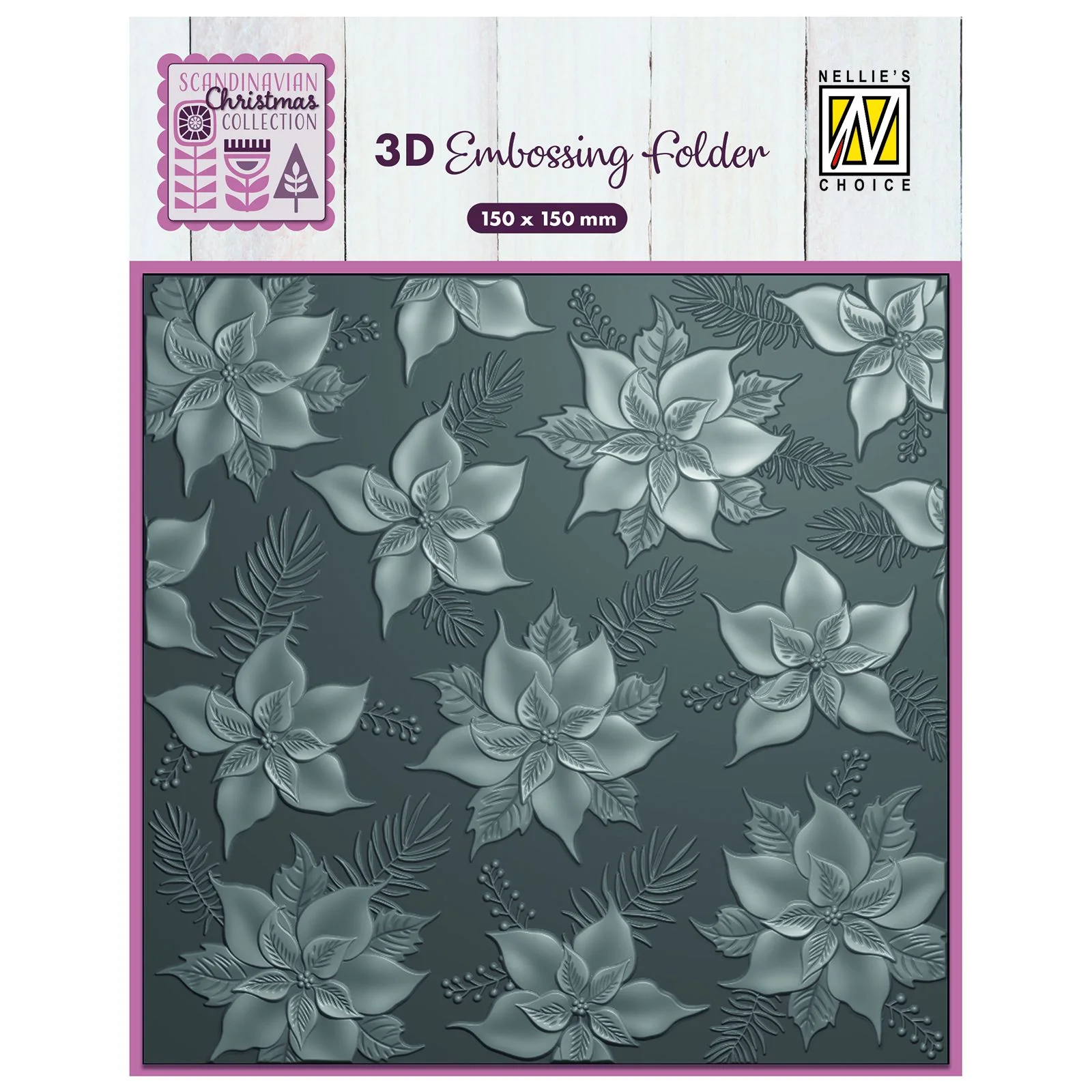 Bild 1 von Nellie‘s Choice 3D Embossing Folder - Poinsettia