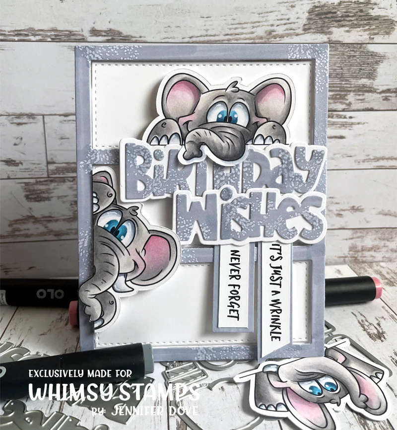 Bild 9 von Whimsy Stamps Clear Stamps  - Elephantastic - Elefanten