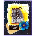 Bild 2 von Stampendous Cling Stamp Gummistempel Laurel Burch Zigzag Cats