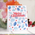 Bild 11 von Waffle Flower Holly Jolly Background Stencil - Schablone Ilex