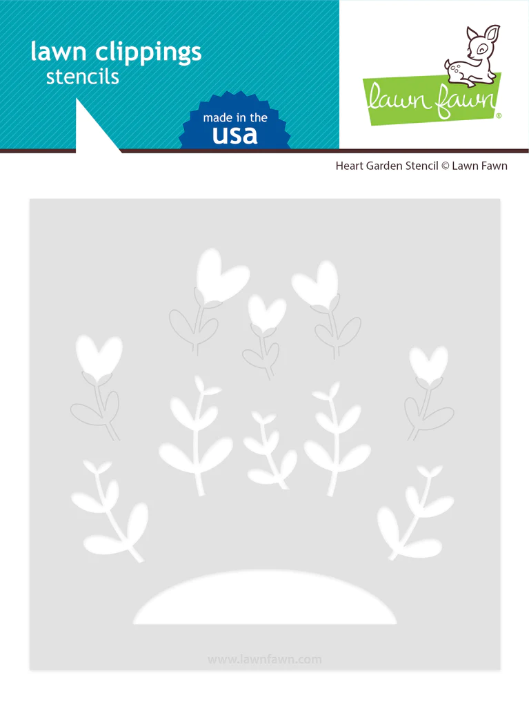 Bild 1 von Lawn Fawn Stencil - Heart Garden