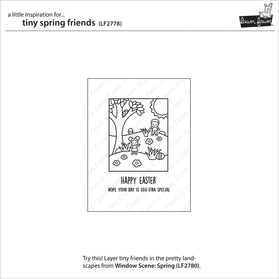 Bild 6 von Lawn Fawn Clear Stamps  - tiny spring friends