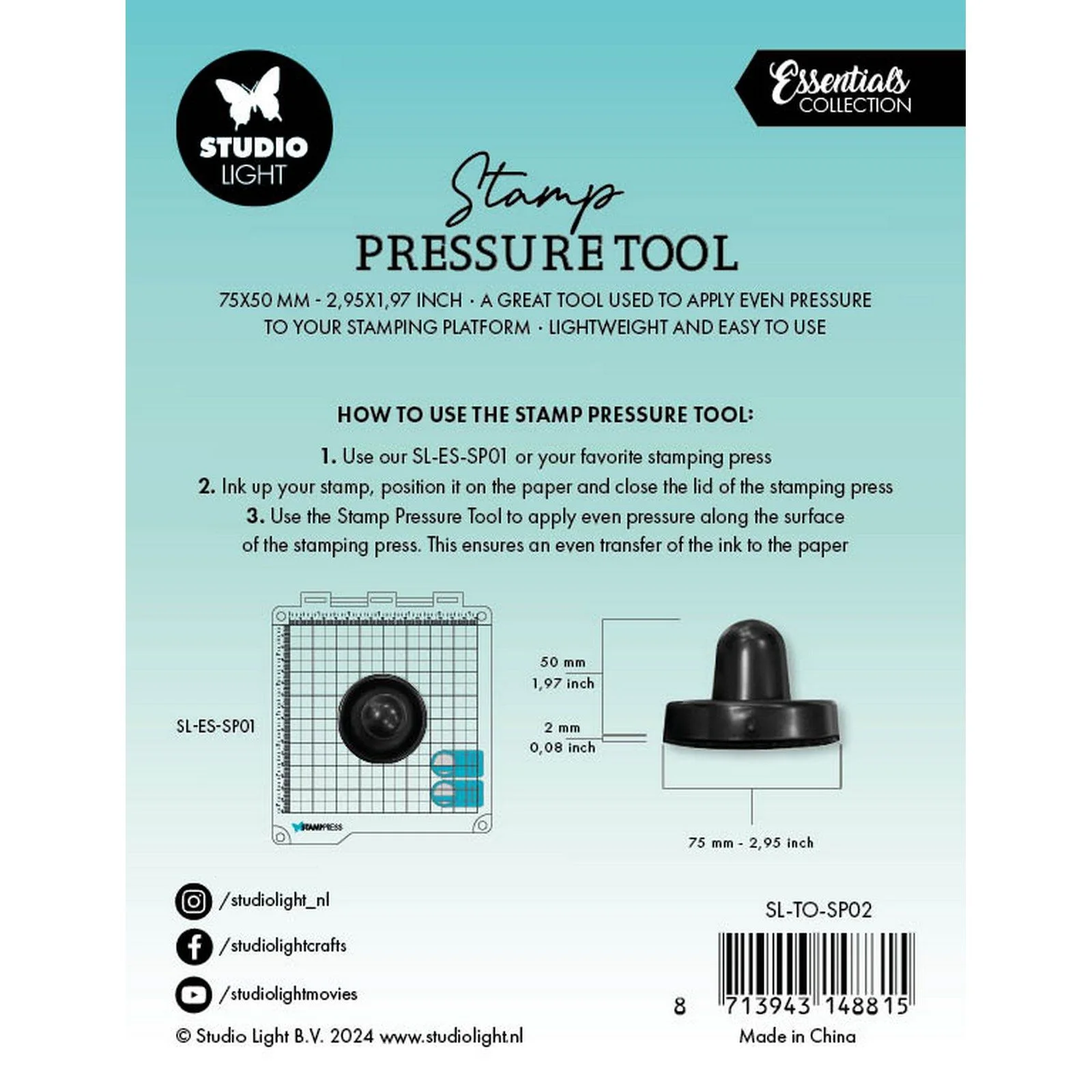 Bild 2 von Studio Light • Stamp Pressure Tool Black - Stempeldruckwerkzeug