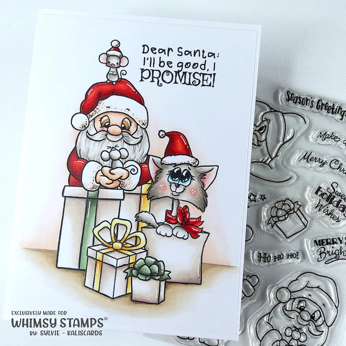 Bild 8 von Whimsy Stamps Clear Stamps - Santa and Friends