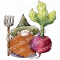 Bild 1 von Gummistempel Stamping Bella Cling Stamp GNOME FARMER