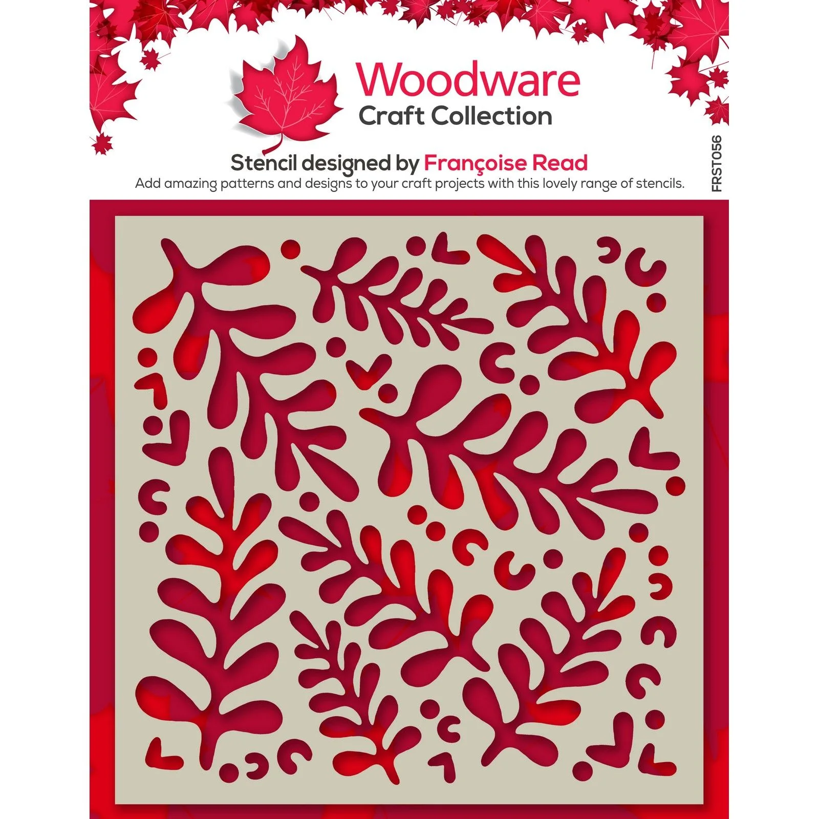 Woodware Stencils - Modern Leaves