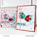 Bild 2 von Whimsy Stamps Stencil - Speckled Heart - Herz