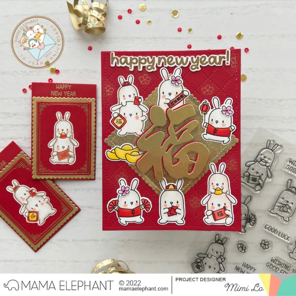 Bild 3 von Mama Elephant - Clear Stamps LUNAR BUNNIES