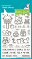 Lawn Fawn Clear Stamps  - little woodland library