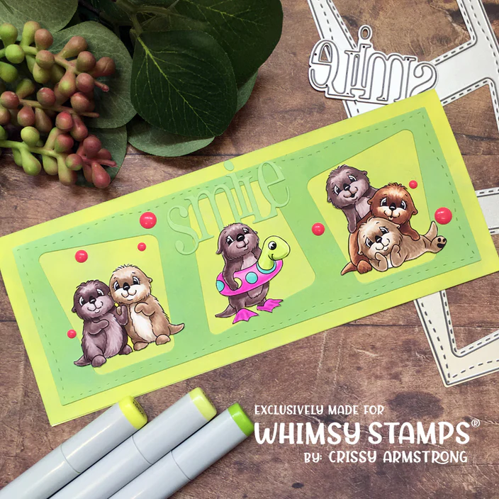 Bild 12 von Whimsy Stamps Clear Stamps - Otter Variety