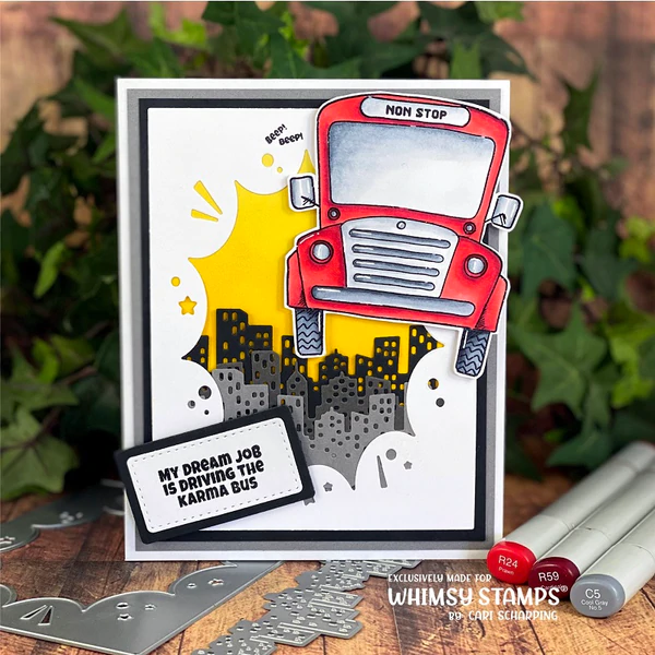 Bild 6 von Whimsy Stamps Clear Stamps - Karma Bus