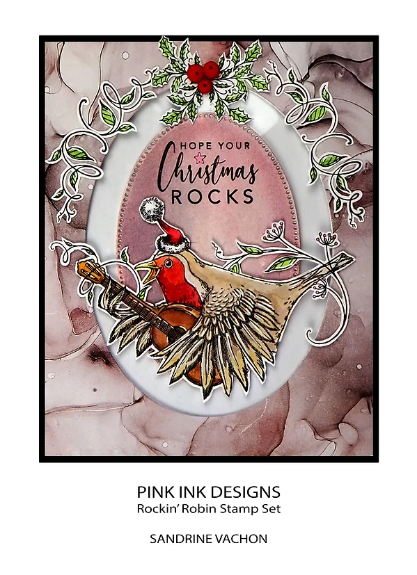 Bild 2 von Pink Ink Designs - Stempel Rockin' Robin - Rotkehlchen