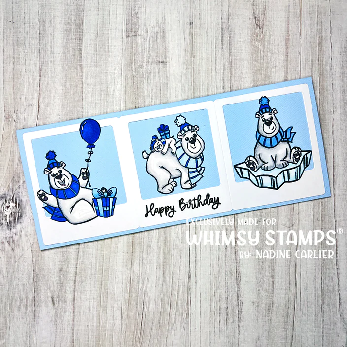 Bild 10 von Whimsy Stamps Clear Stamps - Polar Bear Birthday