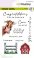 CraftEmotions Stempel - Clear Stamps A6 - Cow 5 (EN) Carla Creaties