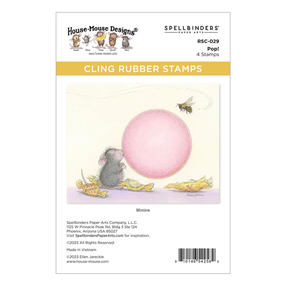 Spellbinders Pop!   Cling Rubber Stamp Set - House Mouse Stempelgummi