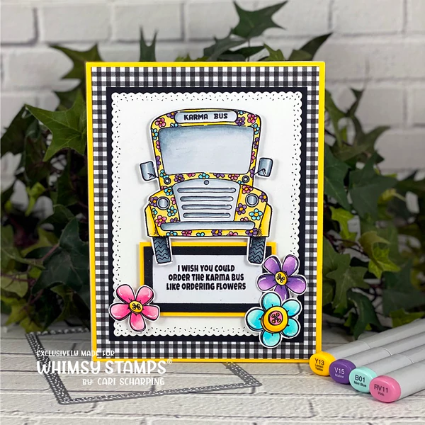 Bild 4 von Whimsy Stamps Clear Stamps - Karma Bus
