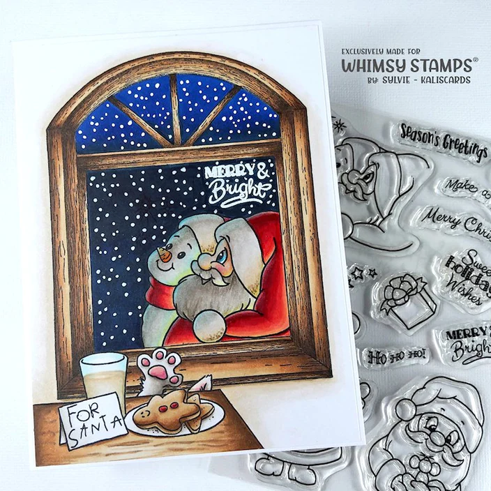 Bild 2 von Whimsy Stamps Clear Stamps - Santa and Friends