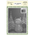 LISA HORTON - 3D Prägefolder - Winter Snowman