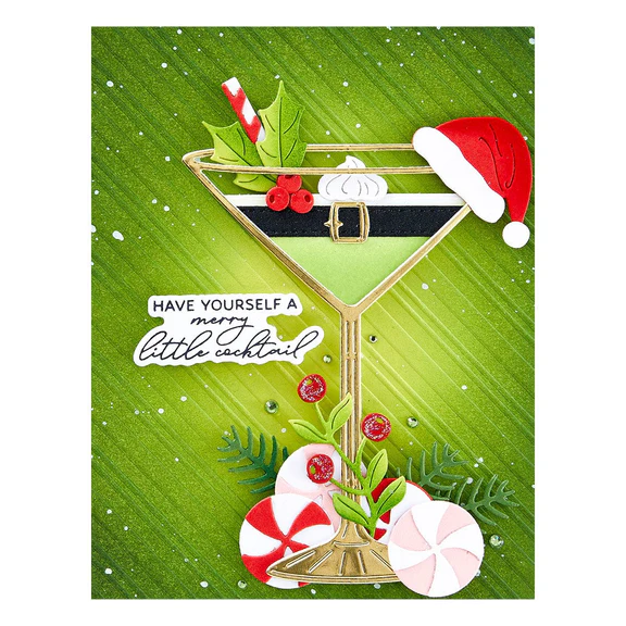 Bild 7 von Spellbinders Christmas Cocktails Etched Dies   - Stanz-Set