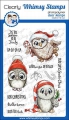 Whimsy Stamps Clear Stamps - Happy Owlidays Too - Eulen