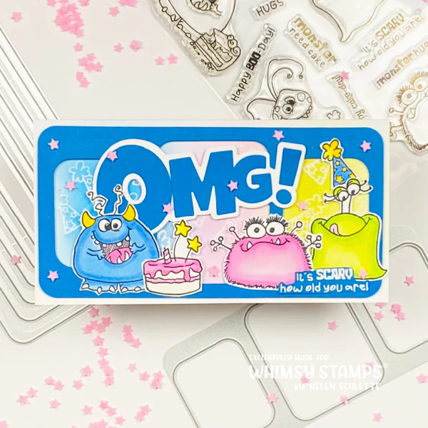 Bild 6 von Whimsy Stamps Die Stanze  -  OMG! Word and Shadow