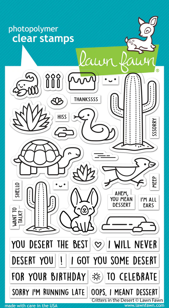 Bild 1 von Lawn Fawn Clear Stamps  - critters in the desert