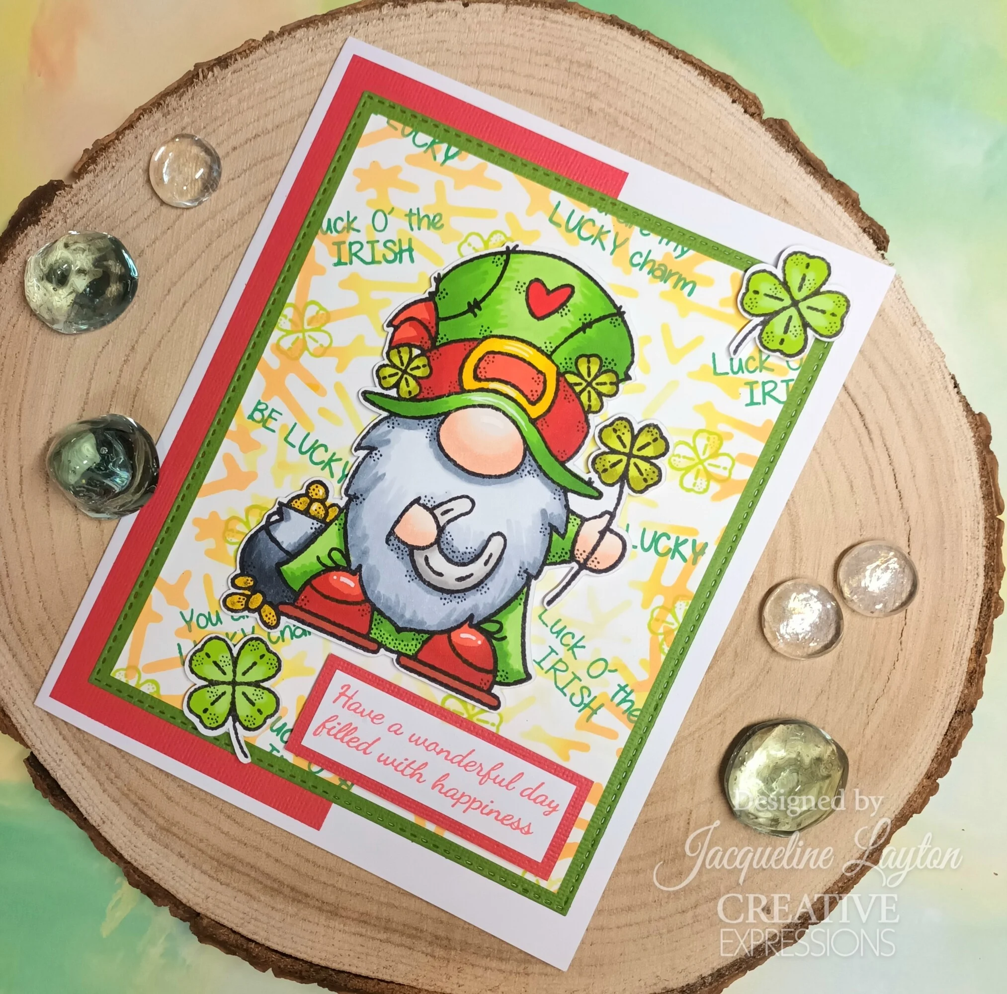 Bild 4 von Woodware Clear Stamp Singles Lucky Gnome