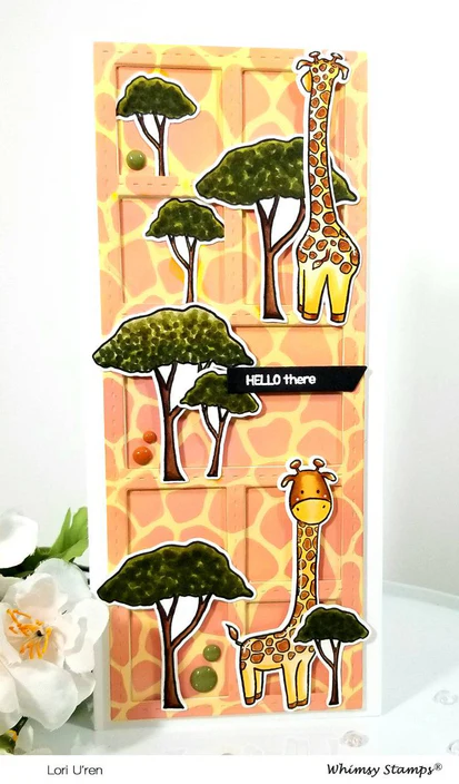 Bild 12 von Whimsy Stamps Stencil - Giraffe