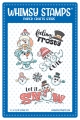 Whimsy Stamps Clear Stamps - Let it Snow Snowmen