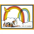 Bild 3 von Stampendous Rainbow Bright Perfectly Clear Stamps Set -  Regenbogen