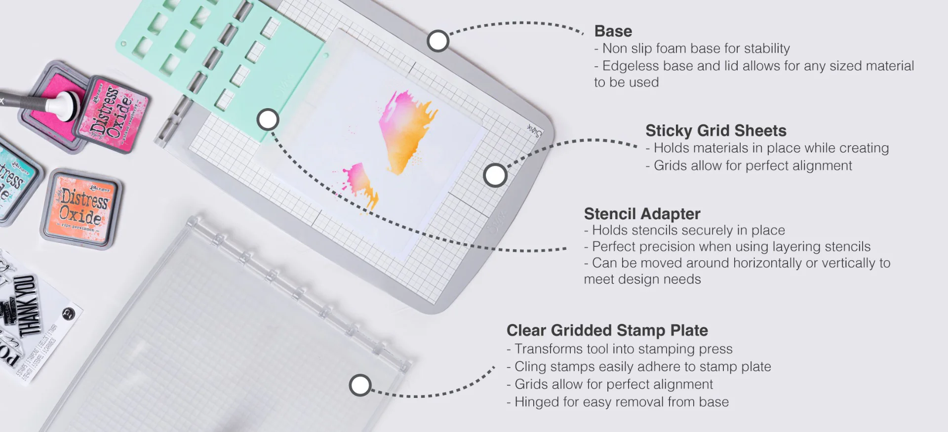 Bild 3 von Sizzix Making Tool Stencil & Stamp Tool - Stempelhilfe 