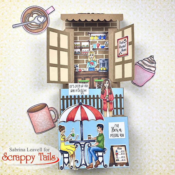 Bild 2 von Scrappy Tails Clear Stamp-Set  - Coffee Shop Stamp